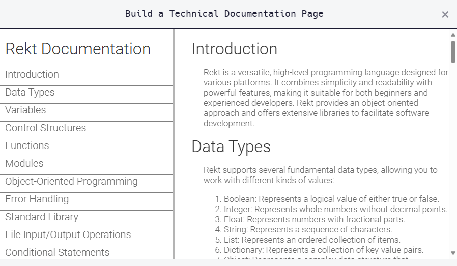 Technical Documentation
